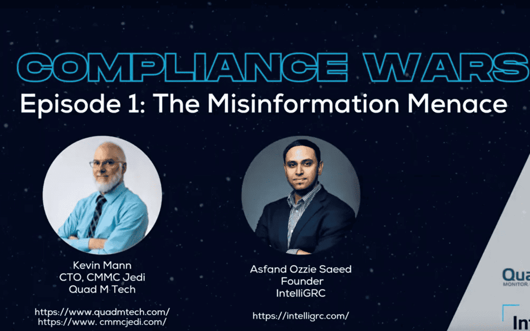 Compliance Wars: Episode I – The Misinformation Menace